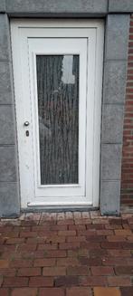 Kunststof  Voordeur met kozijn, Doe-het-zelf en Verbouw, Deuren en Horren, Ophalen, Gebruikt, 80 tot 100 cm, Buitendeur