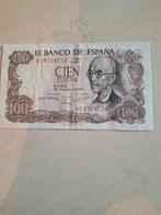 Zeldzaam Spaans biljet: 100 Pesetas uit 1970, Ophalen of Verzenden, Overige landen, Los biljet