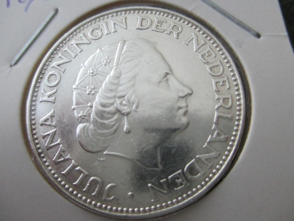 Rijksdaalder 1963, Postzegels en Munten, Munten | Nederland, Koningin Juliana, Zilver, Ophalen of Verzenden, Losse munt