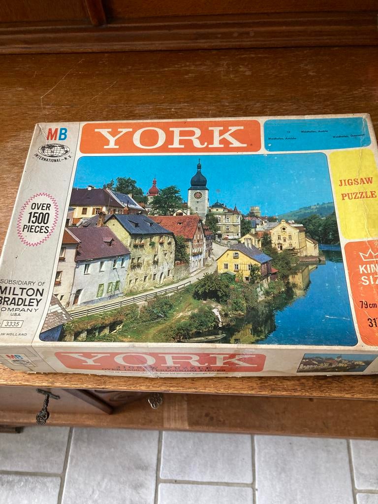 Vintage YORK Legpuzzel Meer dan 1500 stukjes, Hobby en Vrije tijd, Denksport en Puzzels, Ophalen of Verzenden, Meer dan 1500 stukjes