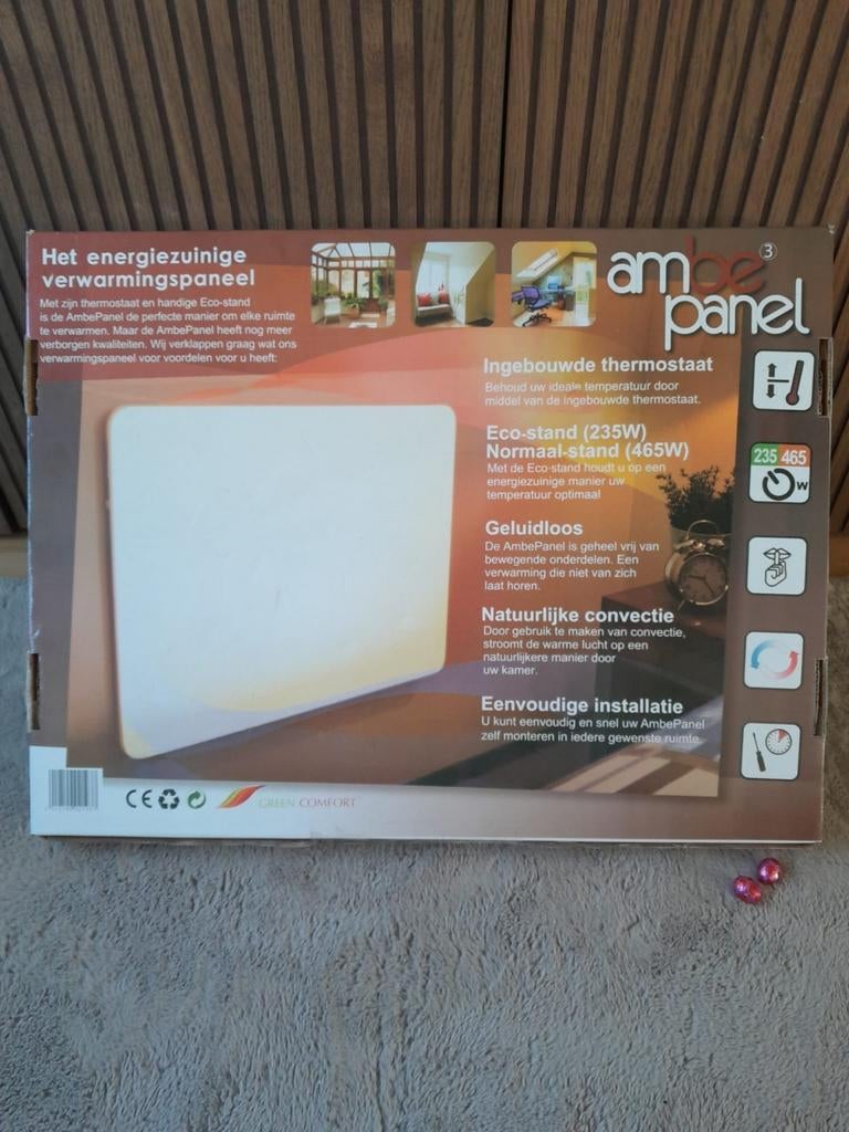 AmbePanel elektrisch verwarmingspaneel, Ophalen