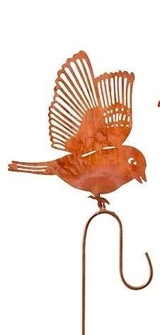 VOGELS OPSTEKER VOOR MEZENBOL - ROEST DESIGN, Tuin en Terras, Ophalen of Verzenden, Nieuw, Metaal