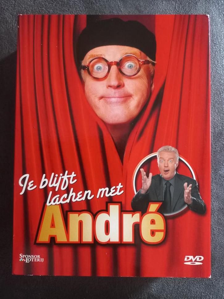 Je blijft lachen met André - 6 DVD Box, Cd's en Dvd's, Dvd's | Cabaret en Sketches, Zo goed als nieuw, Stand-up of Theatershow