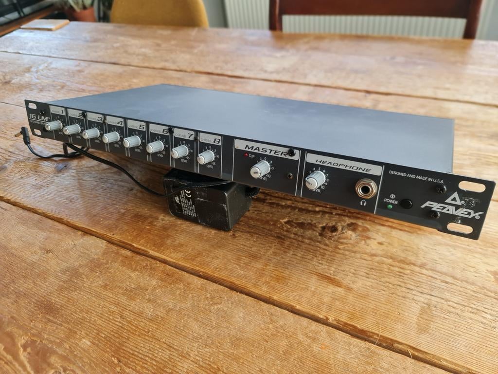 Peavey 16 LM Line Mixer - 8-kanaals rackmixer, Ophalen of Verzenden, Gebruikt, 5 tot 10 kanalen