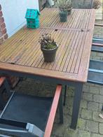 Gratis tafel met 6 stoelen, Ophalen, Gebruikt, Rechthoekig, Hout