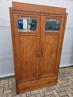 Art deco Amsterdamse school kast, legkast, kledingkast,, Ophalen, Gebruikt, 50 tot 70 cm, 105 cm of meer