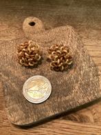 Vintage oorbellen, Ophalen of Verzenden, Gebruikt, Beige