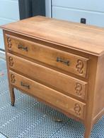 Vintage Houten ladekast met 3 laden, Ophalen, Gebruikt, 50 tot 100 cm, 3 of 4 laden