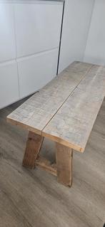 Steigerhouten tafeltje / bankje, Ophalen, Minder dan 50 cm, Gebruikt, 50 tot 100 cm