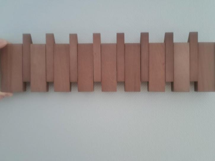 Houten wandkapstok - Modern design, Huis en Inrichting, Woonaccessoires | Kapstokken, Nieuw, Wandkapstok, Minder dan 100 cm, Hout