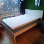 Matras en topmatras (140x200 cm) incl. 1 matrasbeschermer, Huis en Inrichting, Ophalen, Wit, Tweepersoons, 140 cm