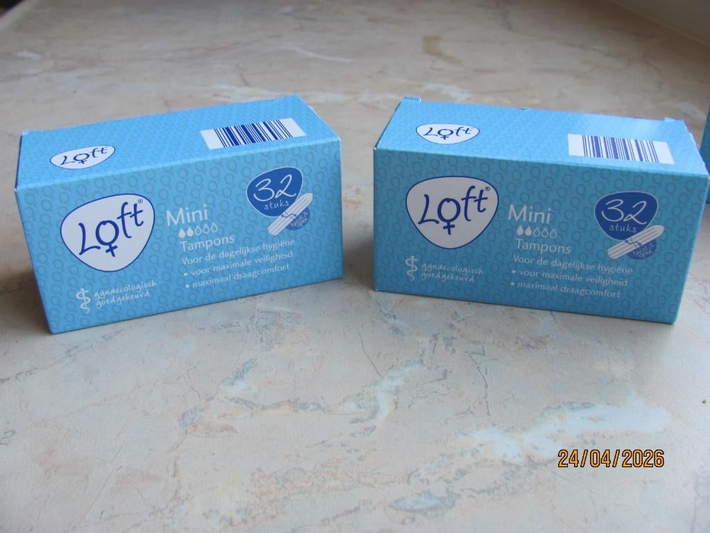 NIEUW 3 x verpakking TAMPONS Loft MINI 2 druppels 96 stuks, Ophalen of Verzenden, Nieuw