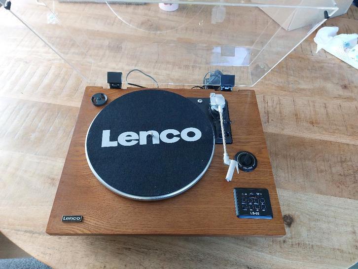 Lenco LB-55 platenspeler met ingebouwde speaker, Audio, Tv en Foto, Platenspelers, Gebruikt, Platenspeler, Overige merken, USB-aansluiting