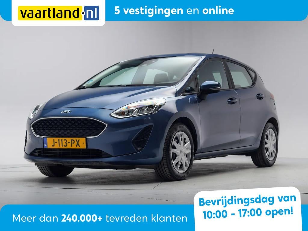 Ford Fiesta 1.0 EcoBoost Connected [ Navi Airco Cruise ], Auto's, Gebruikt, 95 pk, 1064 kg, Blauw