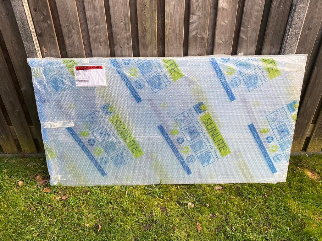 3x Polycarbonaat Kanaalplaat 16mm, Doe-het-zelf en Verbouw, Platen en Panelen, Ophalen, Nieuw