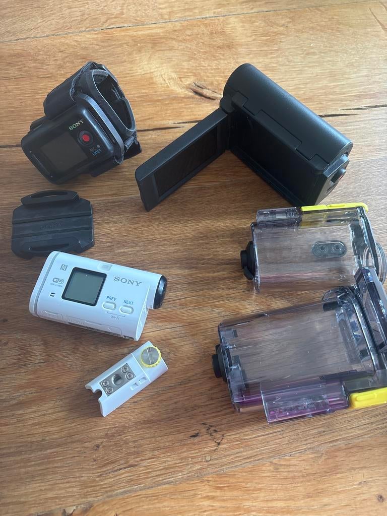 Sony HDR-AS100V Action Cam met accessoires, Audio, Tv en Foto, Actiecamera's, Ophalen of Verzenden, Zo goed als nieuw, Sony