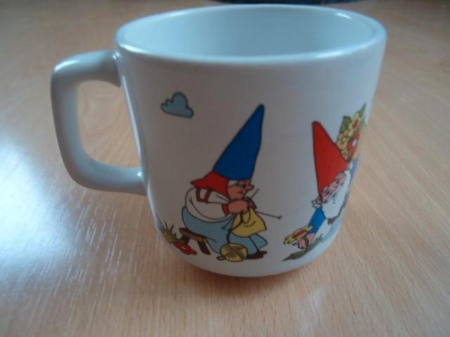 David de Kabouter mok, Huis en Inrichting, Keuken | Servies, Zo goed als nieuw, Kop(pen) en/of Schotel(s), Overige stijlen, Aardewerk