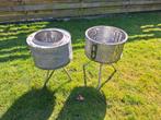 Vuurkorf van wasmachinetrommel met rvs onderstel., Tuin en Terras, Ophalen of Verzenden