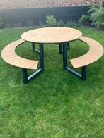 Ronde picknicktafel picknickset polywood The Outsider, Tuin en Terras, Picknicktafels, Ophalen, Zo goed als nieuw, Rond, Aluminium