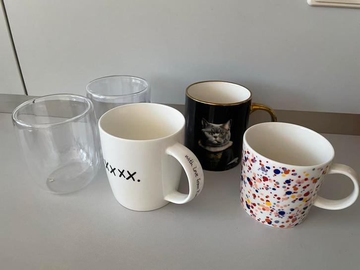 Diverse Mokken: Riverdale, Iittala en meer, Huis en Inrichting, Keuken | Servies, Gebruikt, Ophalen of Verzenden