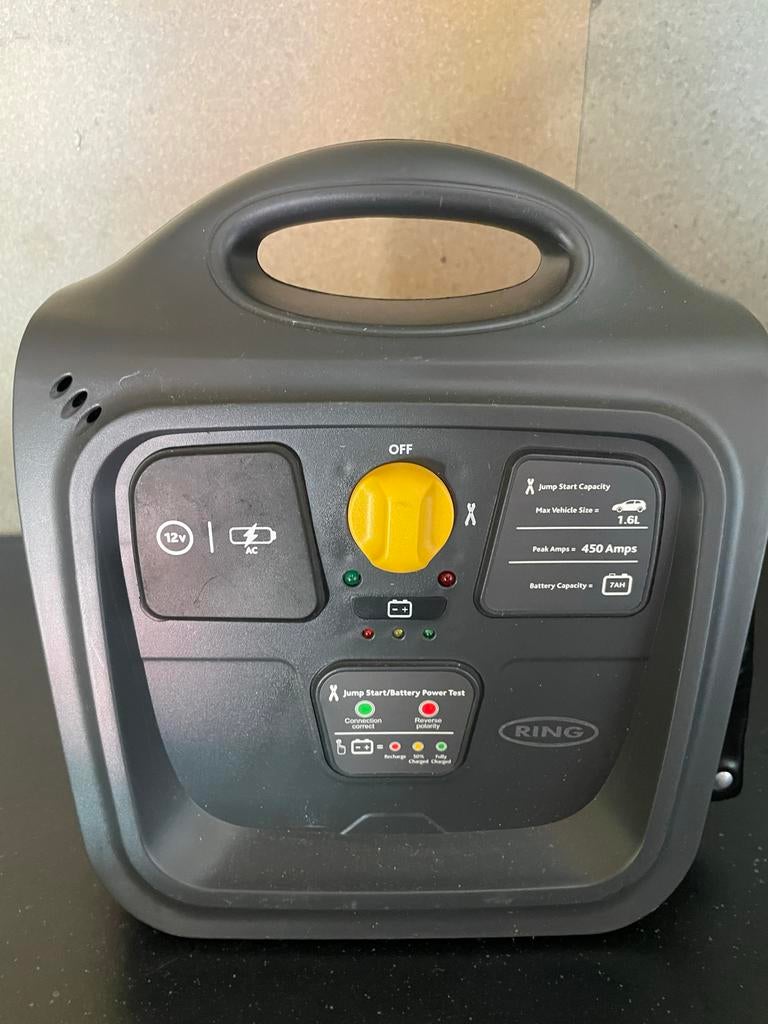 RING Jump Starter/Power Pack 12V 450A - Zo goed als nieuw, Ophalen of Verzenden, Zo goed als nieuw