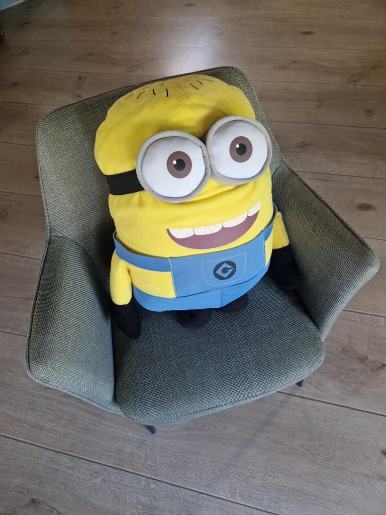 Grote Minion knuffel - Zo goed als nieuw, 55 cm hoog, Overige merken, Overige typen, Ophalen of Verzenden, Zo goed als nieuw