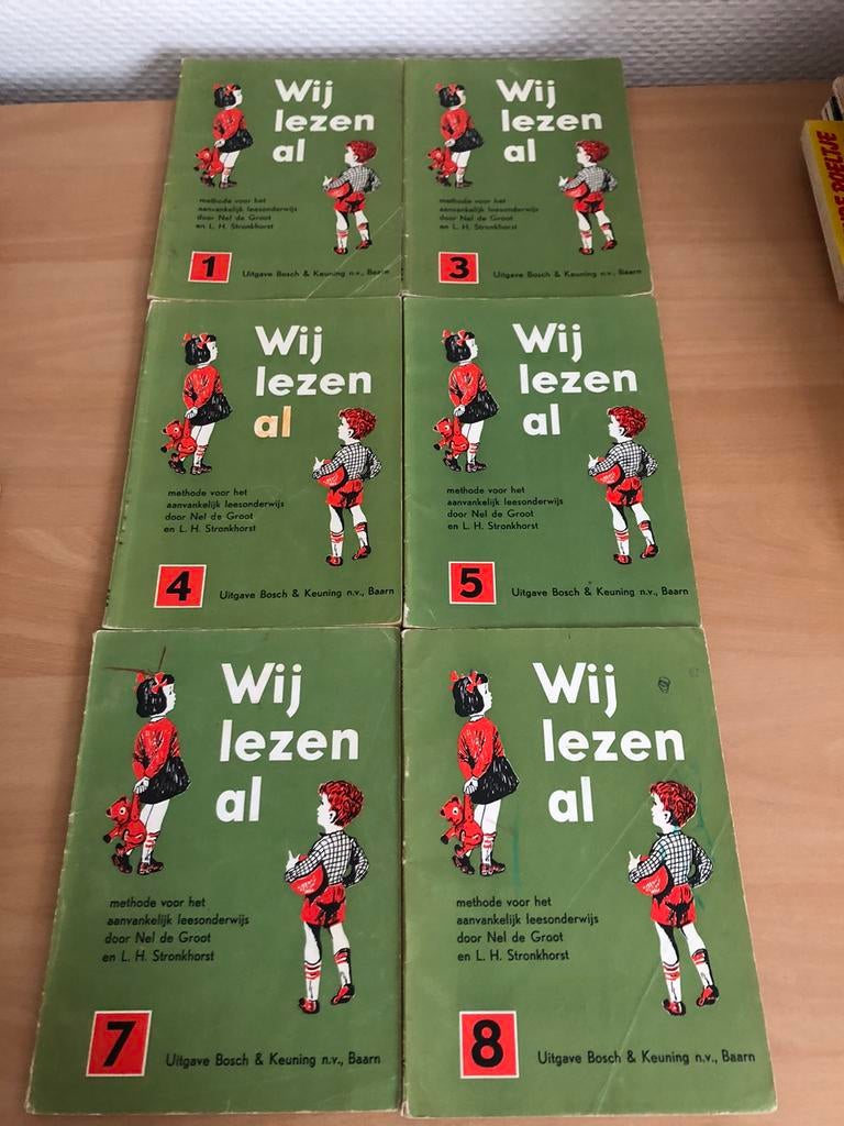 Partij schoolboekjes van vroeger Wij lezen al, Antiek en Kunst, Antiek | Boeken en Bijbels, Ophalen of Verzenden