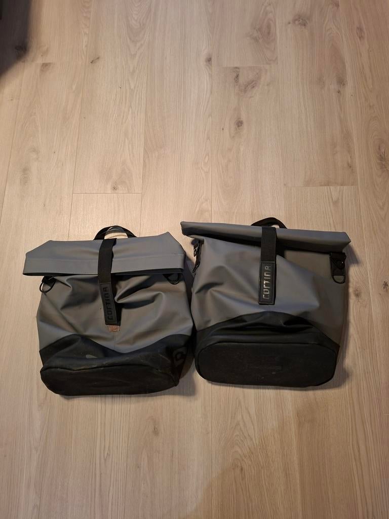 Cortina fiets tassen set - grijs/zwart, Ophalen of Verzenden, Gebruikt, Cortina