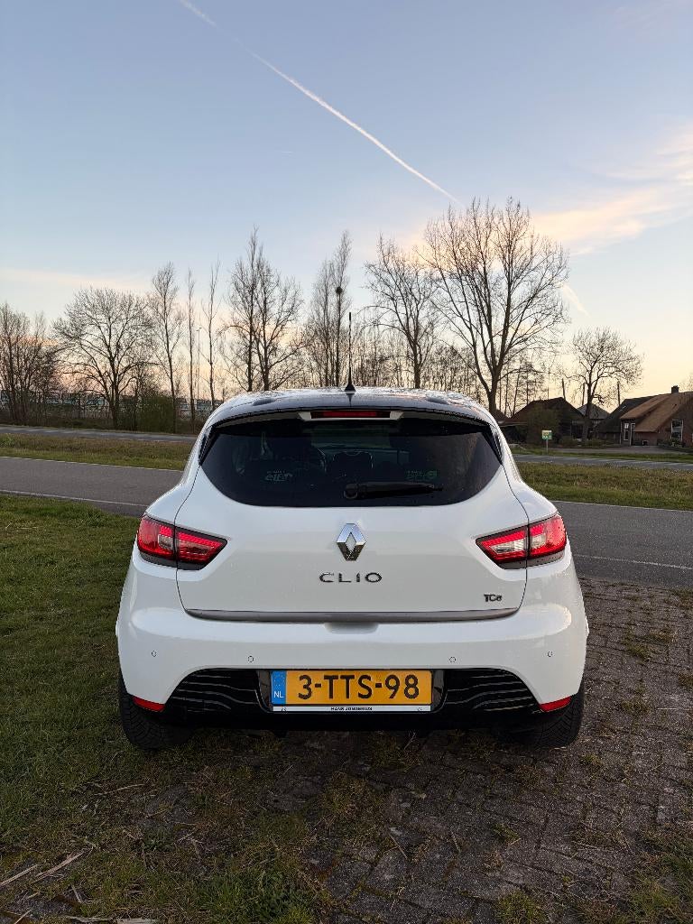 Renault Clio 0.9 TCE 66KW 5-DRS 2014 Wit, Auto's, Voorwielaandrijving, Stof, 40 €/maand, Zwart