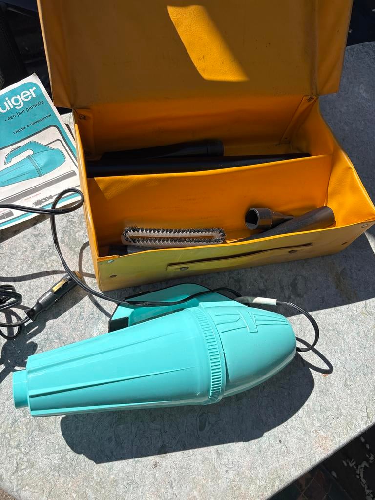 Vintage Vindex 2000 draagbare stofzuiger met accessoires, Verzamelen, Ophalen of Verzenden, Gebruikt