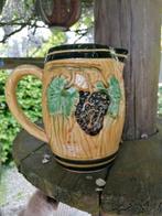 Oude kan, barbotine ,vintage, Antiek en Kunst, Curiosa en Brocante, Ophalen of Verzenden