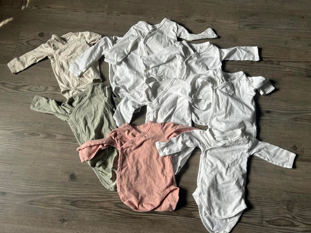 9x Romper lange mouw - Nette staat maat 62, Ophalen of Verzenden, Gebruikt, Meisje