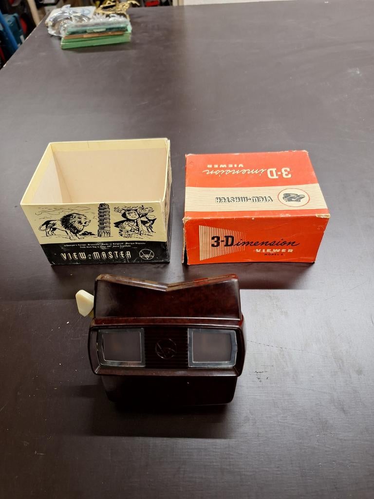 Bakeliet viewmaster in doos, ?, Zo goed als nieuw, View-master, ?