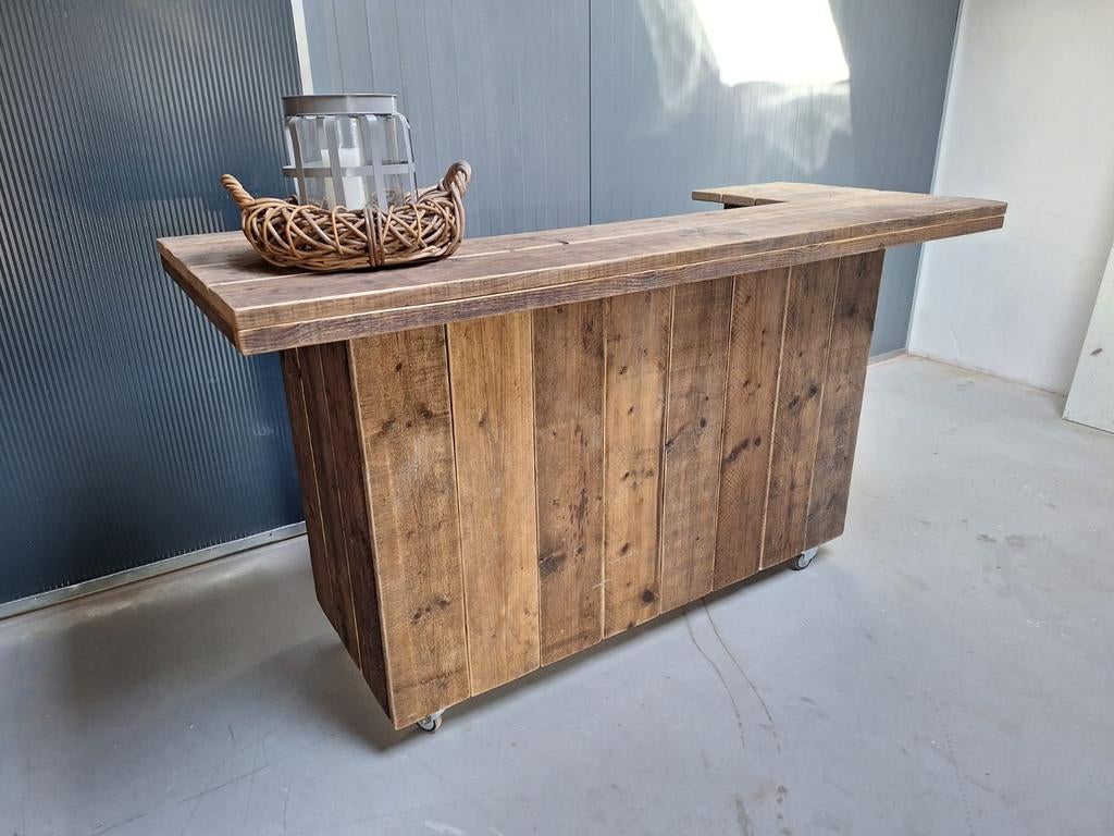 Borrel cocktail bar mancave steigerhout douglas, Ophalen of Verzenden, Nieuw