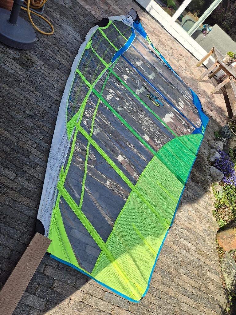 Te koop S2Maui Venom 7.5 en 8.2 slalomzeilen, Ophalen, 7 m² of meer, Zeil, Gebruikt