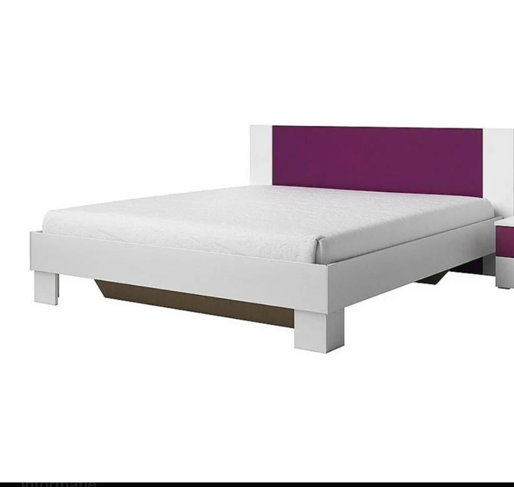 Bed, Huis en Inrichting, Ophalen, Eenpersoons, Wit, Hout