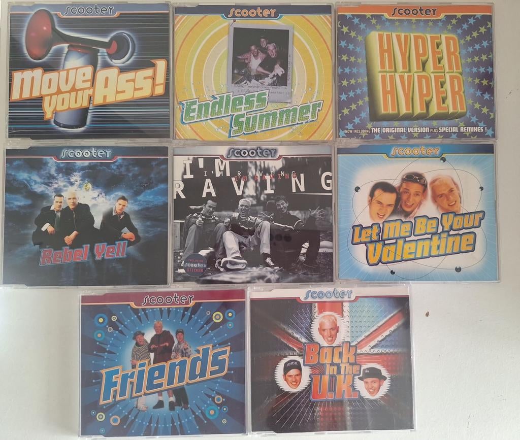 Scooter cd collectie 8x orgineel cds, Verzenden, Zo goed als nieuw, Dance Populair