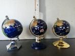 3 X LAPIS LAZULI STIJL GEMSTONE EDELSTENEN GLOBE TOPSTAAT, Lapis lazuli, Ophalen of Verzenden, Zo goed als nieuw, Interactief