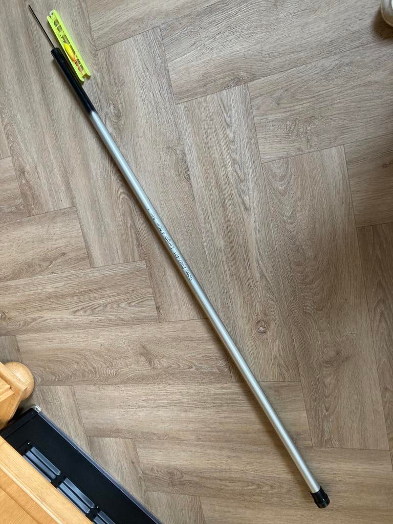 Uitschuif hengel aluminium, Ophalen, Zo goed als nieuw