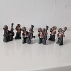 Beeldjes muzikanten 9 stuks., Ophalen of Verzenden