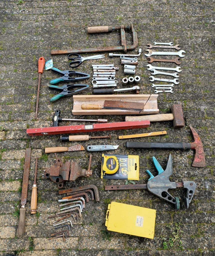 Lot handgereedschap van alles wat., Ophalen, Gebruikt