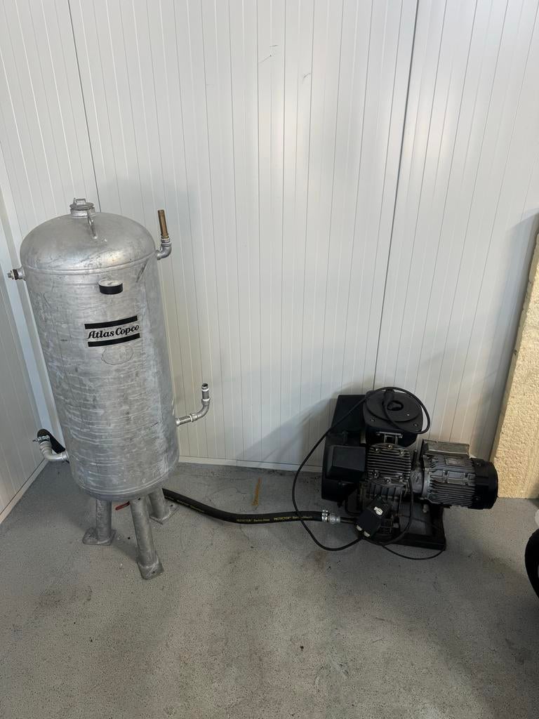 Atlas Copco LT15 20cv Compressor met drukvat, Ophalen, Gebruikt, Minder dan 200 liter/min, Geluidgedempt