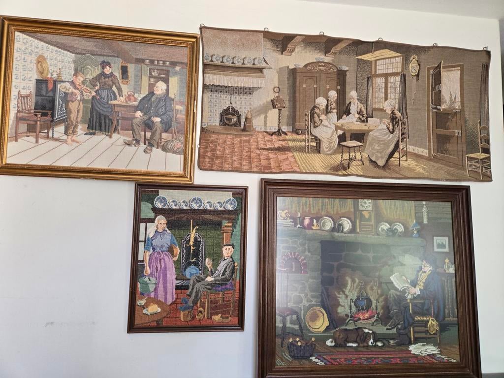 4 Gobelins: Wandkleden en Ingelijste Tafereelstukken, Ophalen