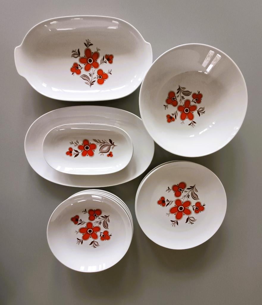 Retro servies Schumann Arzberg Bavaria, Ophalen of Verzenden, Zo goed als nieuw, Overige stijlen, Porselein