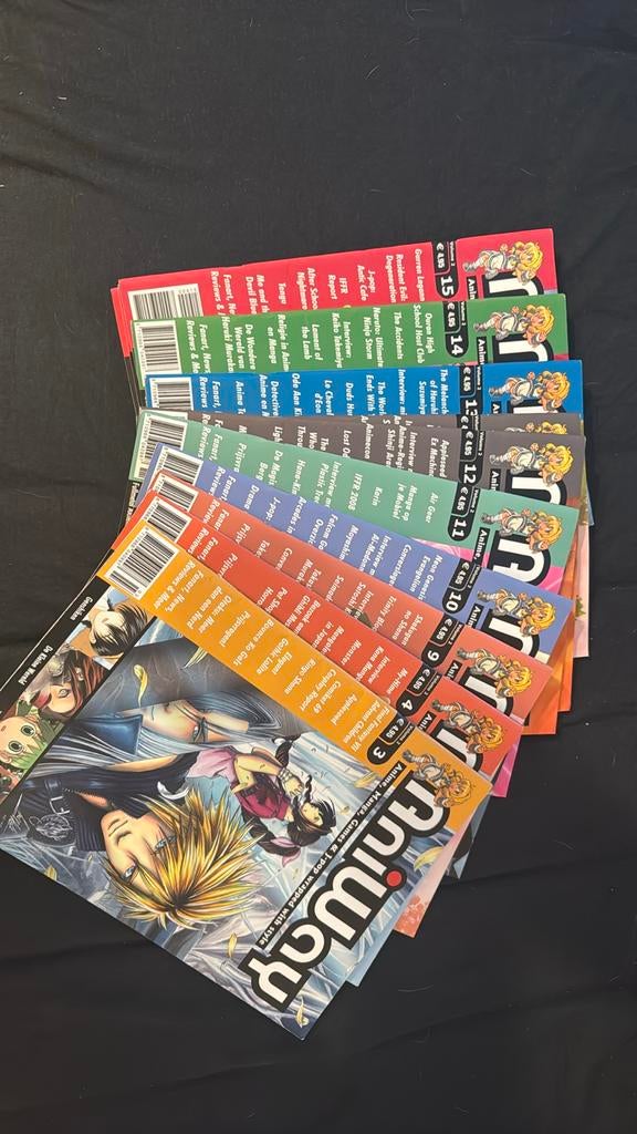 Aniway tijdschriften met poster - Anime, Manga, 1,50 ps, Ophalen of Verzenden, Gelezen, Overige typen