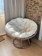Papasan Rotan bank, Ophalen, Gebruikt, Wit, Riet of Rotan