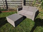 Taupe tuinset (loungeset) incl. beige kussens, Kunststof, Gebruikt, Loungeset, Ophalen