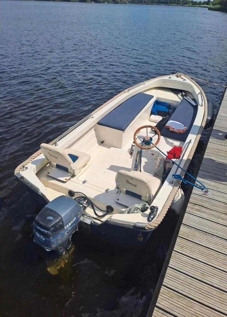 Kruger Delta sloep 2009 + Yamaha 9.9PK Restauratieproject, Watersport en Boten, Motorboten en Motorjachten, Gebruikt, Polyester