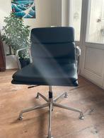 Vitra Eames Soft Pad bureaustoel – zwart leer – 1996, Ophalen, Gebruikt, Zwart, Bureaustoel