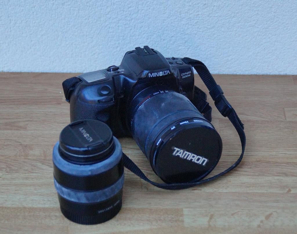 Minolta Dynax 500si plus Minolta flitser 3500si, Ophalen of Verzenden, Gebruikt, Spiegelreflex, Minolta
